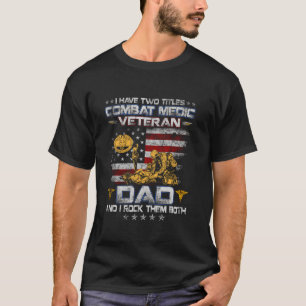 Ik heb twee titels tegen medio veteraan pa opa t-shirt