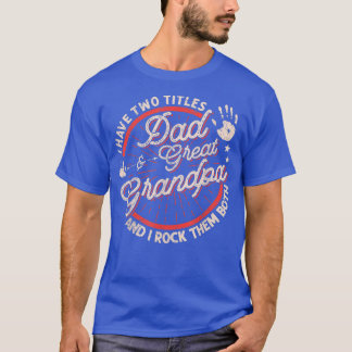Ik heb twee titels vader en grote Mannen vintag T-shirt