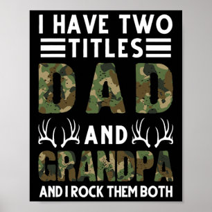 Ik heb twee titels vader en opa jaagster. poster