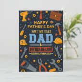 Ik heb twee titels: Vader en Vader in de wet en ik Kaart (Staand voorkant)