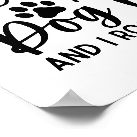 Ik heb twee titels verpleegster en hond mam poster (Hoek)