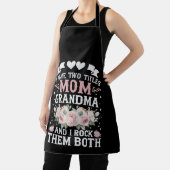 Ik heb twee titels voor mama en oma Cute Moederdag Schort (Insitu)