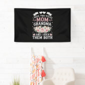 Ik heb twee titels voor mama en oma Cute Moederdag Spandoek (Insitu)