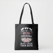 Ik heb twee titels voor mama en oma Cute Moederdag Tote Bag (Voorkant)