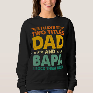 Ik heb twee titels voor papa en Bapa Retro Colour  Trui