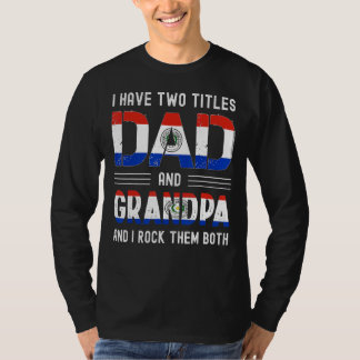 Ik heb twee titels voor papa en opa Paraguayaanse  T-shirt