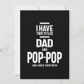 Ik heb twee titels voor papa en Pop-Pop Bedankkaart (Voorkant)