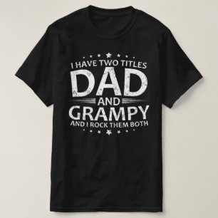 ik heb twee titels voor vader en grammatica t-shirt