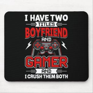 Ik heb twee titels vriend en gamer videospelletjes muismat