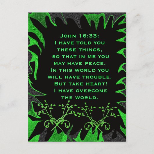 Ik heb u deze dingen briefkaart verteld (Voorkant)