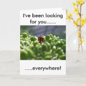 Ik heb u gezocht kaart (Gele Bloem)