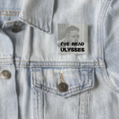 "Ik heb Ulysses"-Button gelezen Vierkante Button 5,1 Cm (In situ)
