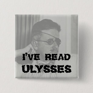 "Ik heb Ulysses"-Button gelezen Vierkante Button 5,1 Cm