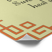 Ik heb uw gebeden gehoord, Bijbelprijsopgave gebed Poster (Hoek)