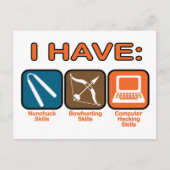 Ik heb vaardigheden Napoleon Dynamite Briefkaart (Voorkant)