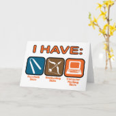 Ik heb vaardigheden Napoleon Dynamite Kaart (Gele Bloem)