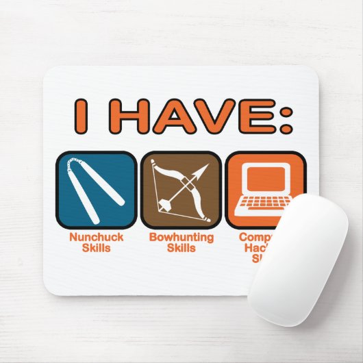 Ik heb vaardigheden Napoleon Dynamite Muismat (Met muis)