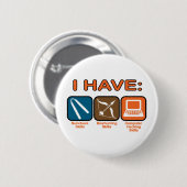 Ik heb vaardigheden Napoleon Dynamite Ronde Button 5,7 Cm (Voorkant /achterkant)