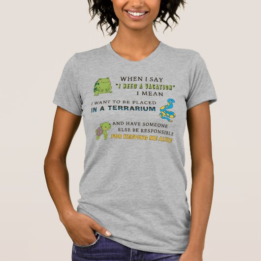 Ik heb vakantie nodig t-shirt (Voorkant)