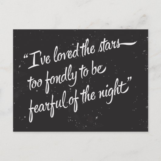 Ik heb van de sterren gehouden briefkaart (Voorkant)