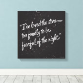 Ik heb van de sterren gehouden canvas afdruk (Insitu (Houten vloer))