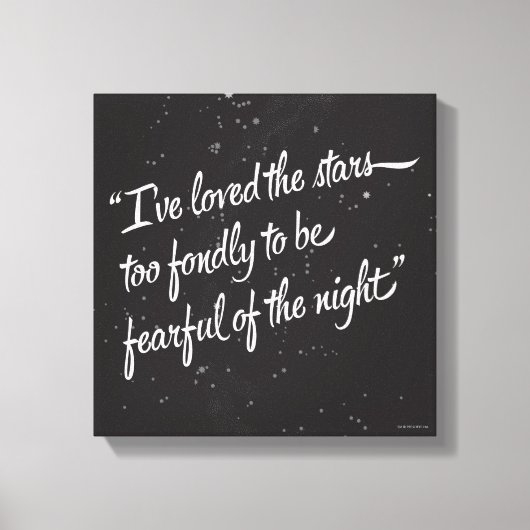 Ik heb van de sterren gehouden canvas afdruk (Voorkant)