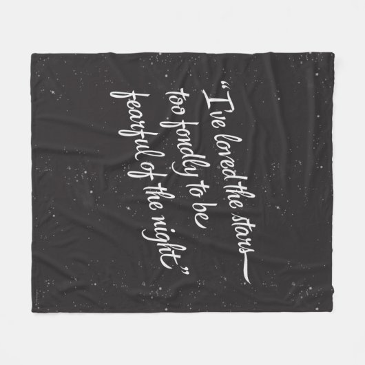 Ik heb van de sterren gehouden fleece deken (Voorkant (Horizontaal))