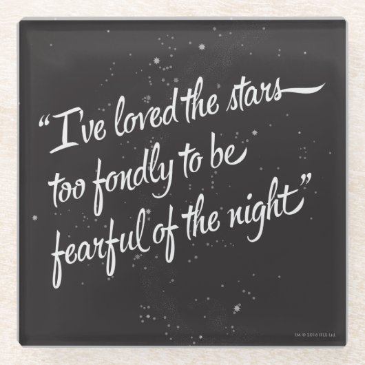 Ik heb van de sterren gehouden glazen onderzetter (Voorkant)