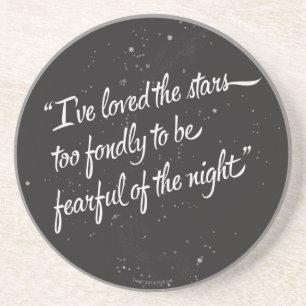 Ik heb van de sterren gehouden zandsteen onderzetter