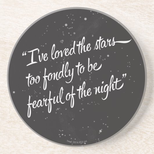 Ik heb van de sterren gehouden zandsteen onderzetter (Voorkant)