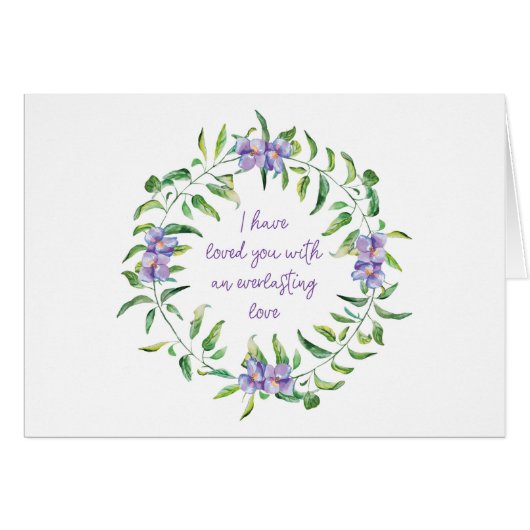 Ik heb van je gehouden Paarse bloem Parakaleo brie (Voorkant Horizontaal)