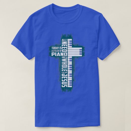 Ik heb vandaag alleen nog maar Jezus Mijn Pian nod T-shirt (Design voorkant)