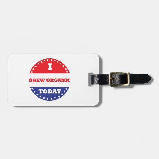 Ik heb vandaag biologisch geteeld bagagelabel (Voorkant horizontaal)