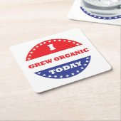 Ik heb vandaag biologisch geteeld kartonnen onderzetters (Schuin)