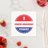 Ik heb vandaag biologisch geteeld servet (Insitu)