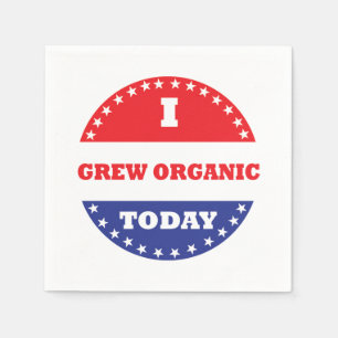 Ik heb vandaag biologisch geteeld servet