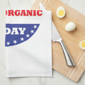 Ik heb vandaag biologisch geteeld theedoek (Quarter Fold)