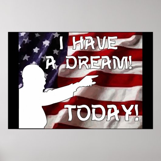 Ik heb vandaag een droom! poster (Voorkant)