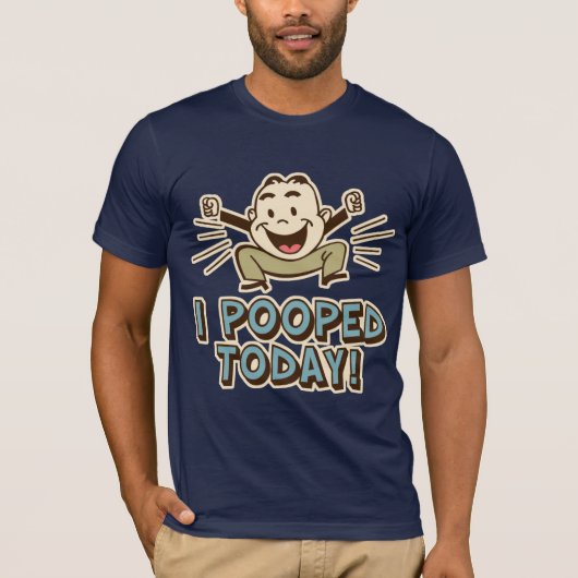Ik heb vandaag een grappige Humor van Toilet gepoo T-shirt (Voorkant)