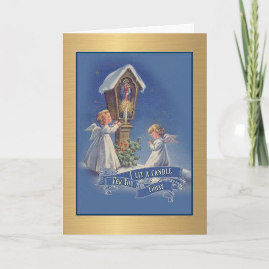 IK HEB Vandaag EEN KAARS VOOR JE AANSTEKEND MAAGD Feestdagen Kaart (Voorkant)