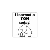 Ik heb vandaag een TON postzegel geleerd Rubberstempel (Afrduk)