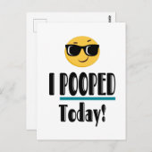 Ik heb vandaag Emoji Funny Sarcastic geOPT Briefkaart (Voorkant / Achterkant)