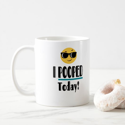Ik heb vandaag Emoji Funny Sarcastic geOPT Koffiemok (Met donut)