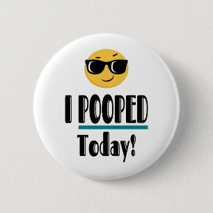 Ik heb vandaag Emoji Funny Sarcastic geOPT Ronde Button 5,7 Cm