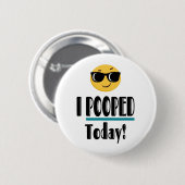Ik heb vandaag Emoji Funny Sarcastic geOPT Ronde Button 5,7 Cm (Voorkant /achterkant)