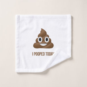 Ik heb vandaag Emoji glimlachen Washandje