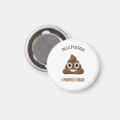 Ik heb vandaag Emoji met naam gepoold Magneet (Voorkant / Achterkant)