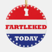 Ik heb vandaag gefascineerd keramisch ornament (Voorkant)