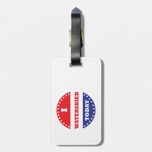 Ik heb vandaag gekeken bagagelabel (Achterkant verticaal)