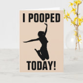 IK HEB VANDAAG GEOPEND! FUNNY BIRTHDAY CARDS KAART (Gele Bloem)